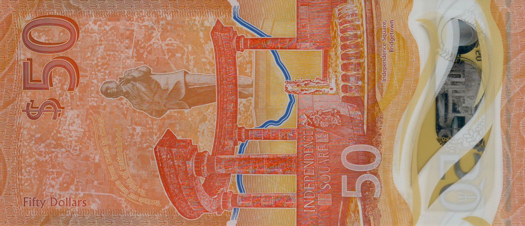 Barbados 50 2022 UNC P-W84